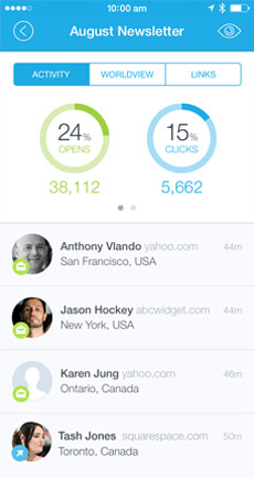 monitor iphone app design report screen
