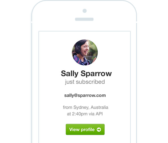 subscriber notification email