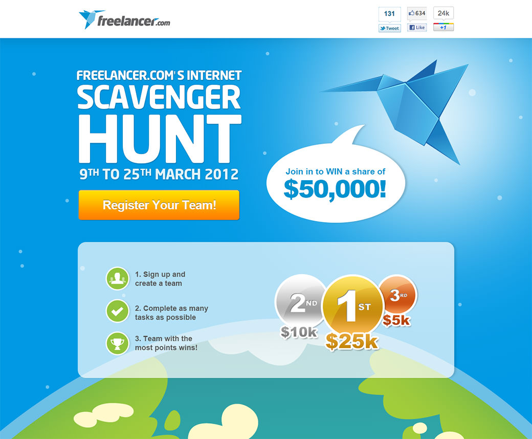 landing page