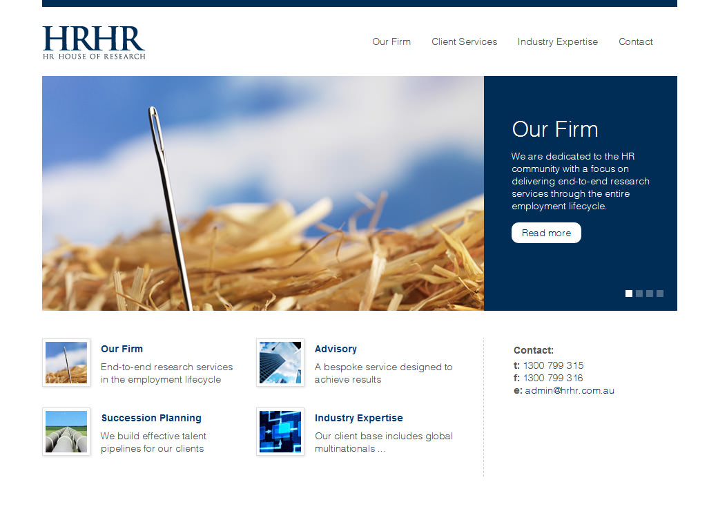 homepage design