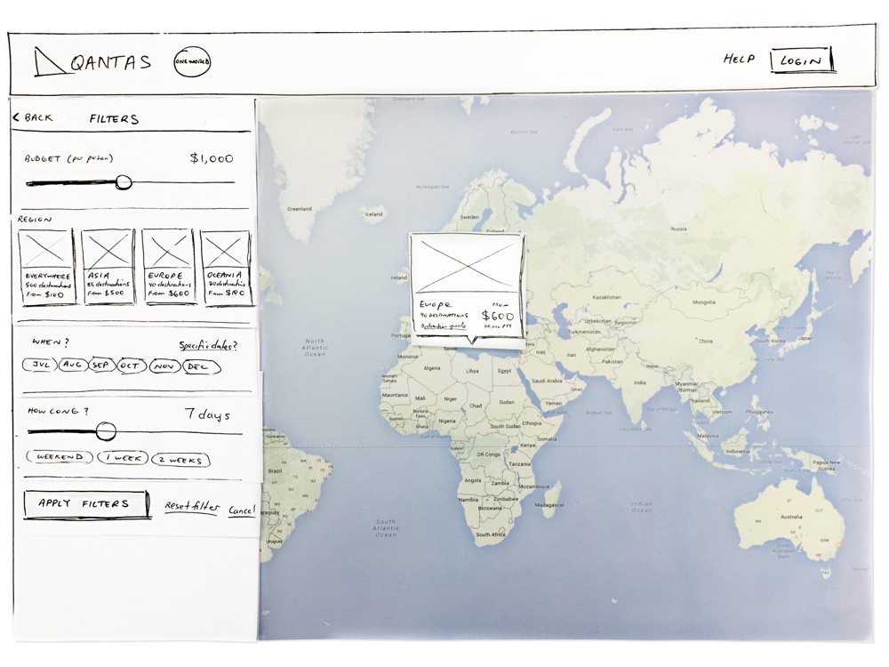 qantas map search filters sketch