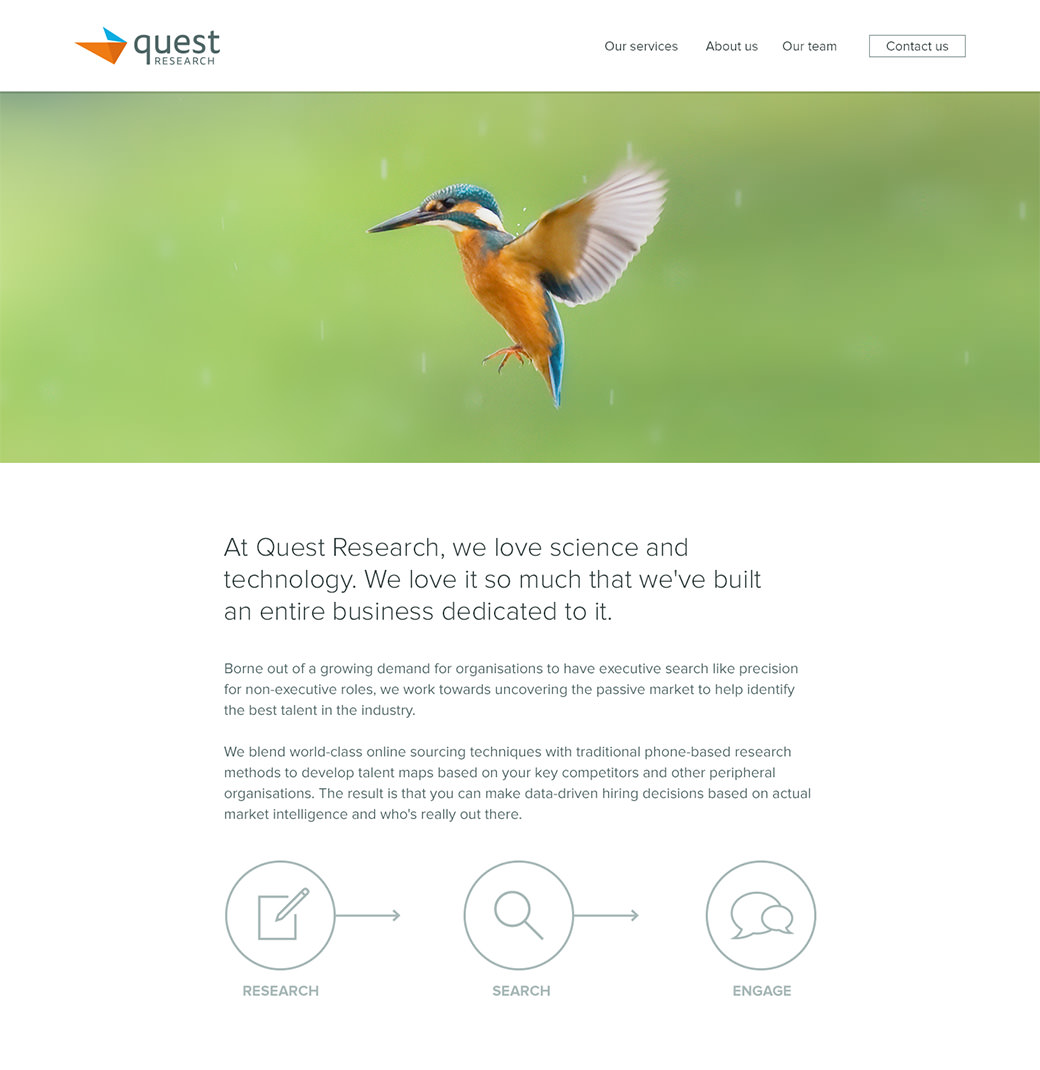 homepage design