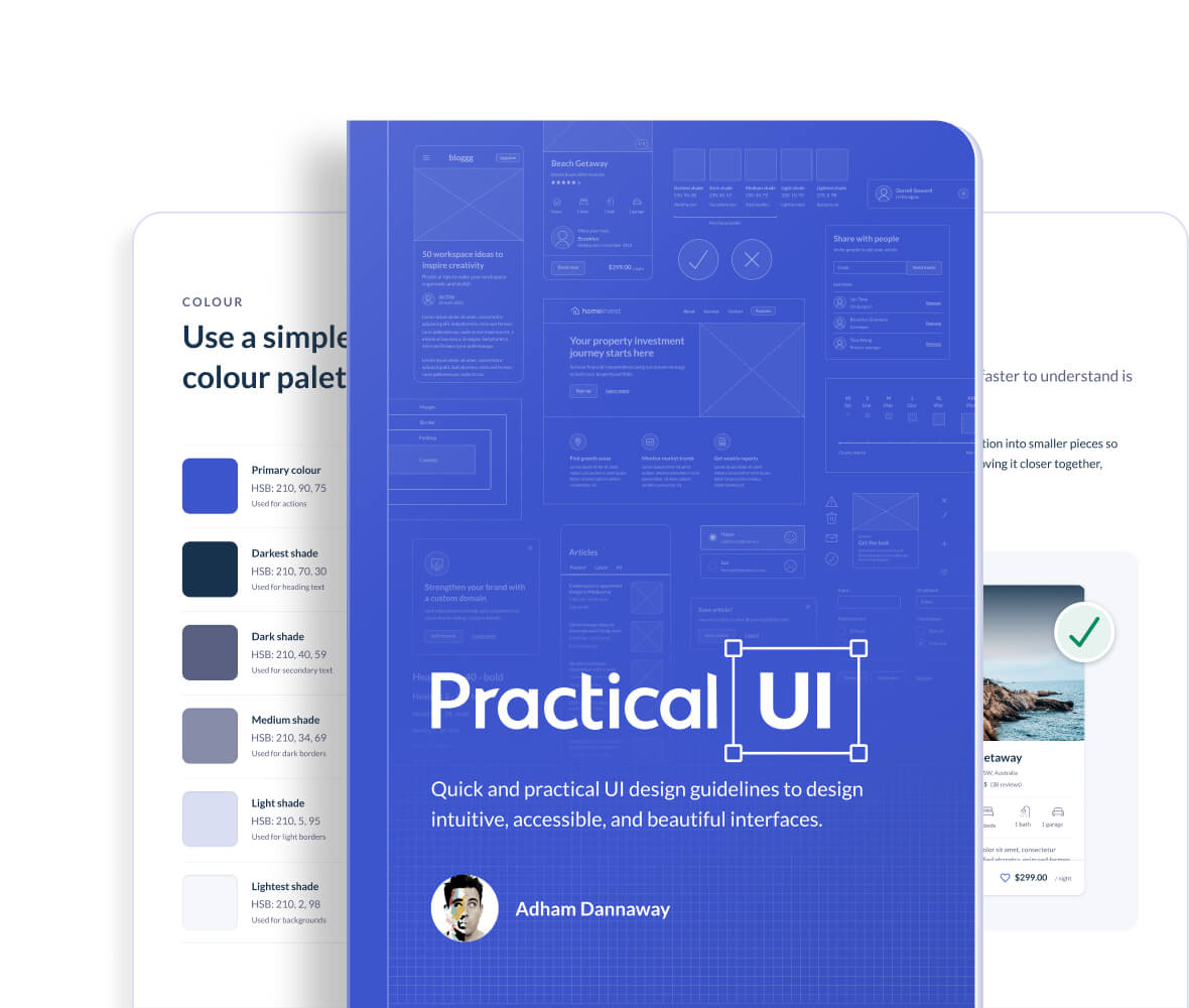 Practical UI - UI design book by Adham Dannaway