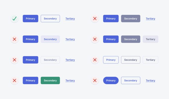 UI design button styles