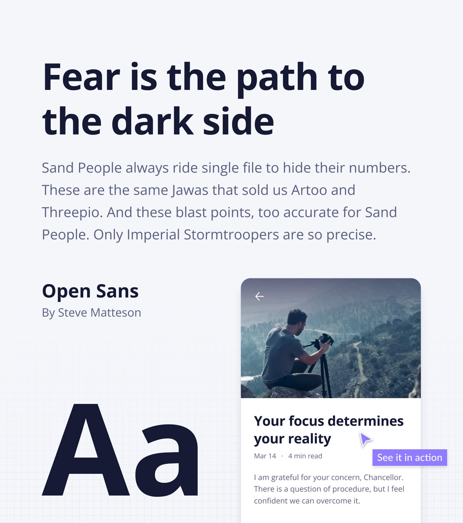 Open Sans typeface